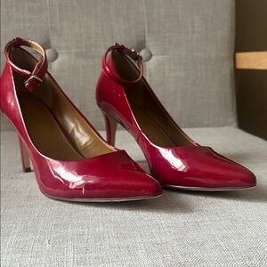 Elegant Red Patent Leather Heels